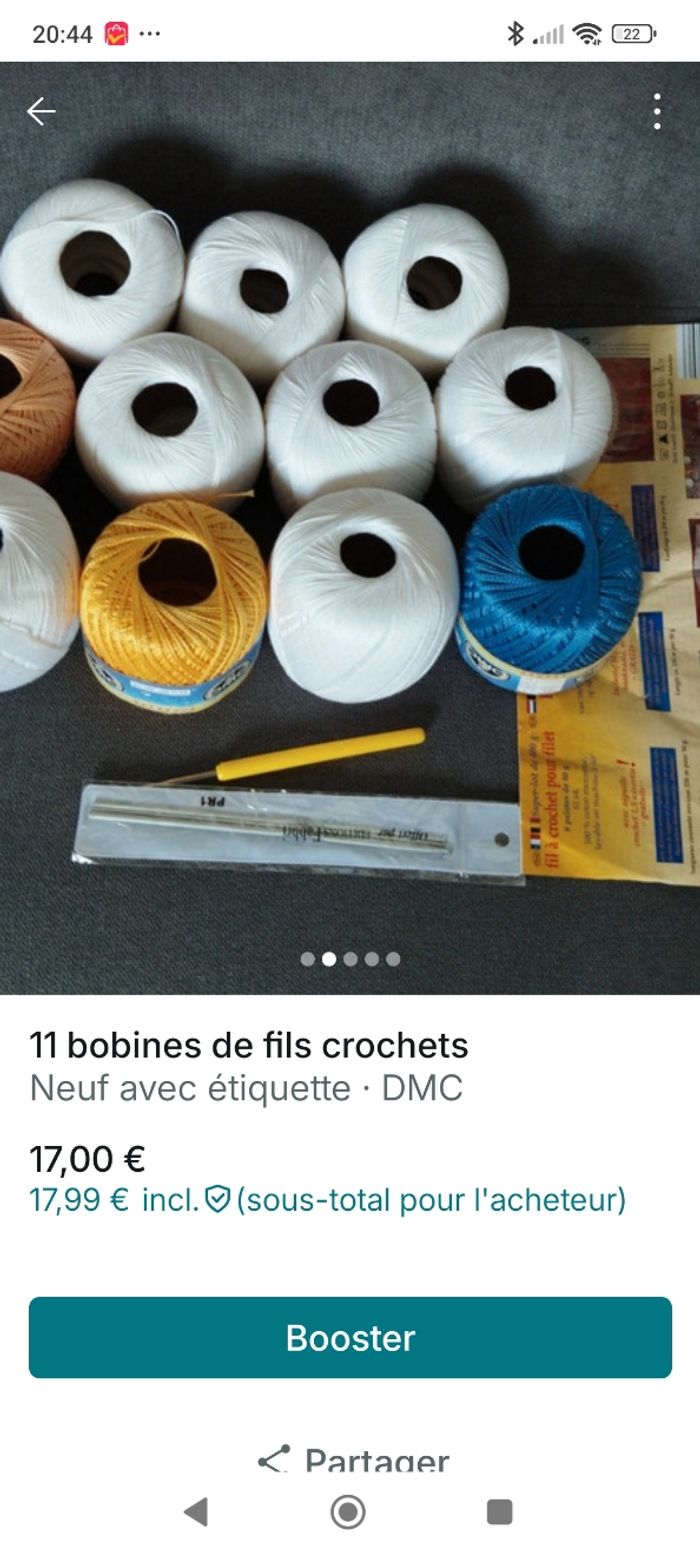 11 Bobines fils neuf - photo numéro 5
