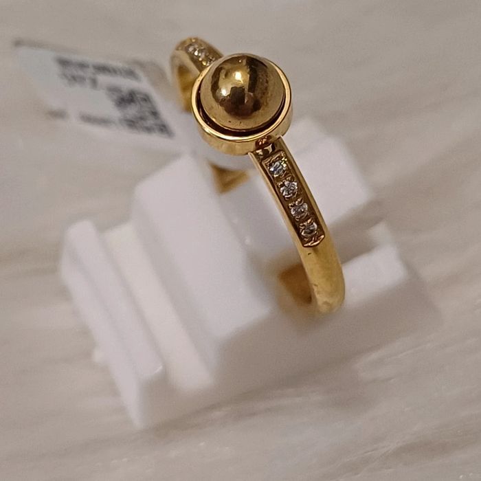 Bague zag en acier inoxydable taille 54 - photo numéro 2