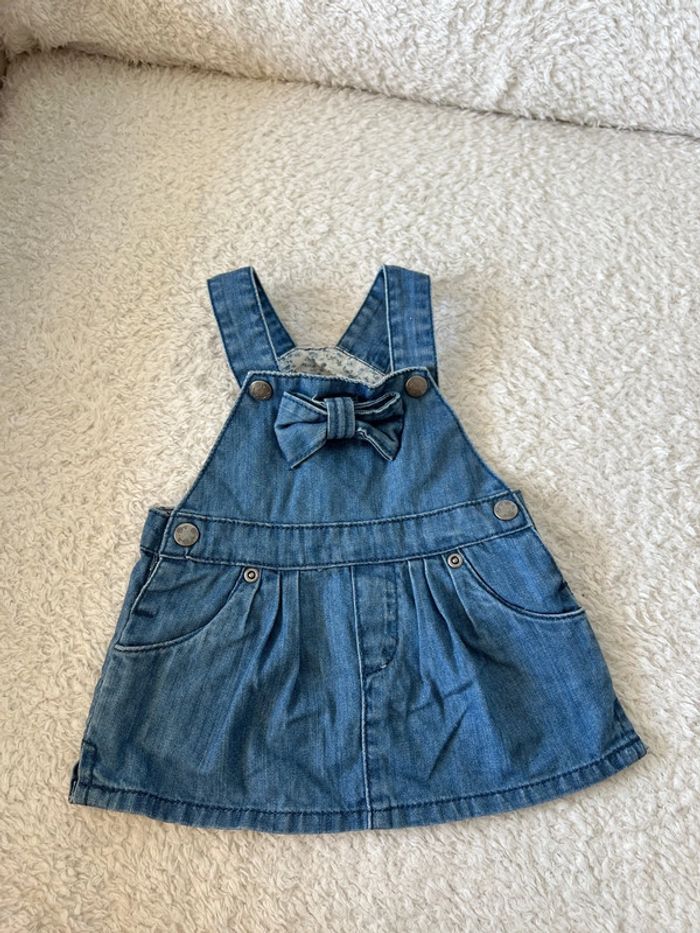 Salopette jupe jean