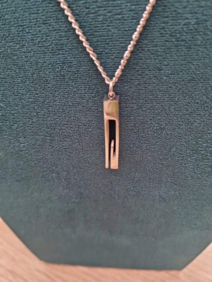 Collier Acier Argenté Grosses Mailles G - photo numéro 17