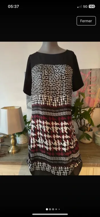 Magnifique robe casual en 42 de la boutique Promod neuve
