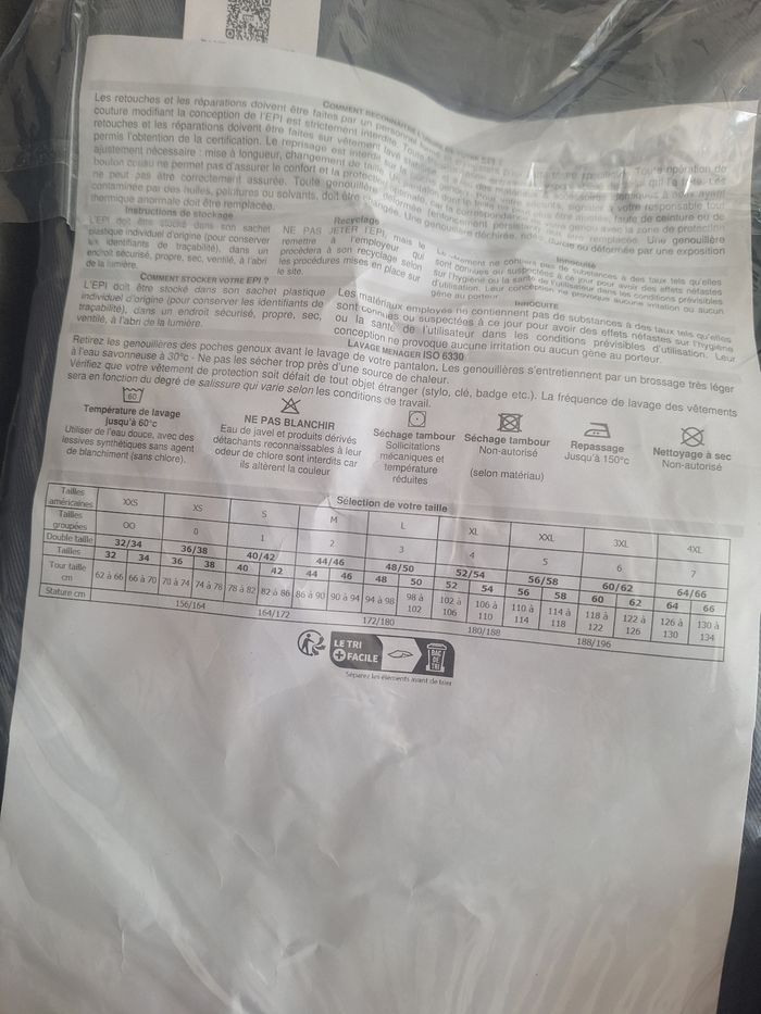 Lot de 3 pantalons de travail neufs avec étiquettes - photo numéro 5