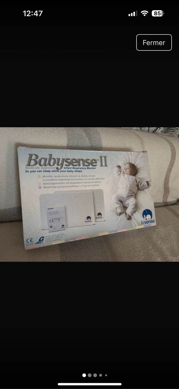 Moniteur respiratoire babysense 2