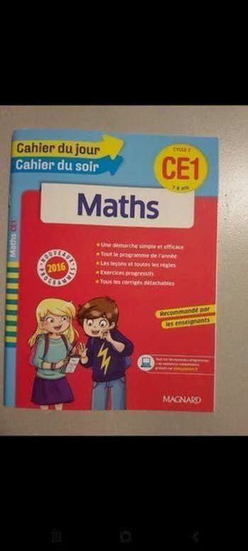 Cahier du jour Cahier du soir CE1 Maths