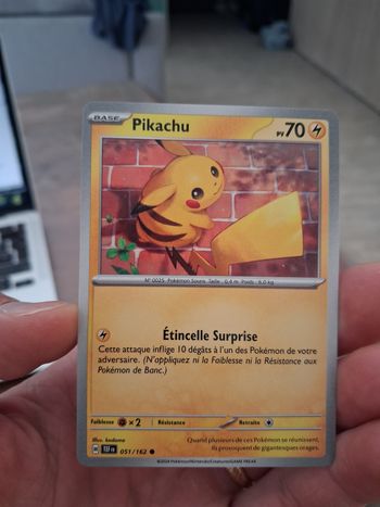 carte Pokémon Pikachu 051/162