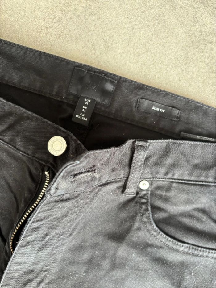 Slim fit homme jean noir - photo numéro 2