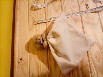 Doudou plat ours brun - Doudou&Compagnie - 25 cm avec le mouchoir