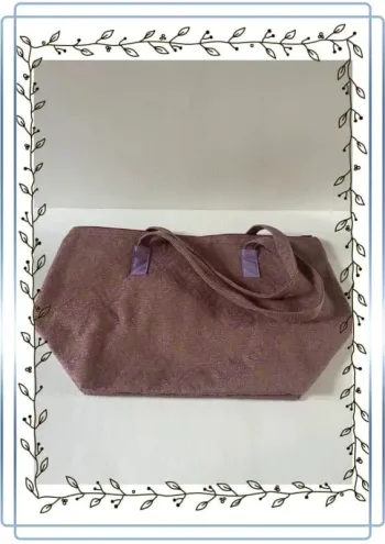 Sac à main mgd fatto amano, très bon état, rose et beige 52x32cm