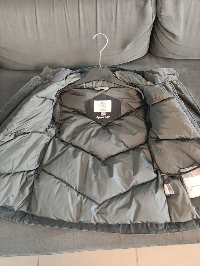 Manteau d'hiver AIGLE gris/noir - 6 ans - photo numéro 4