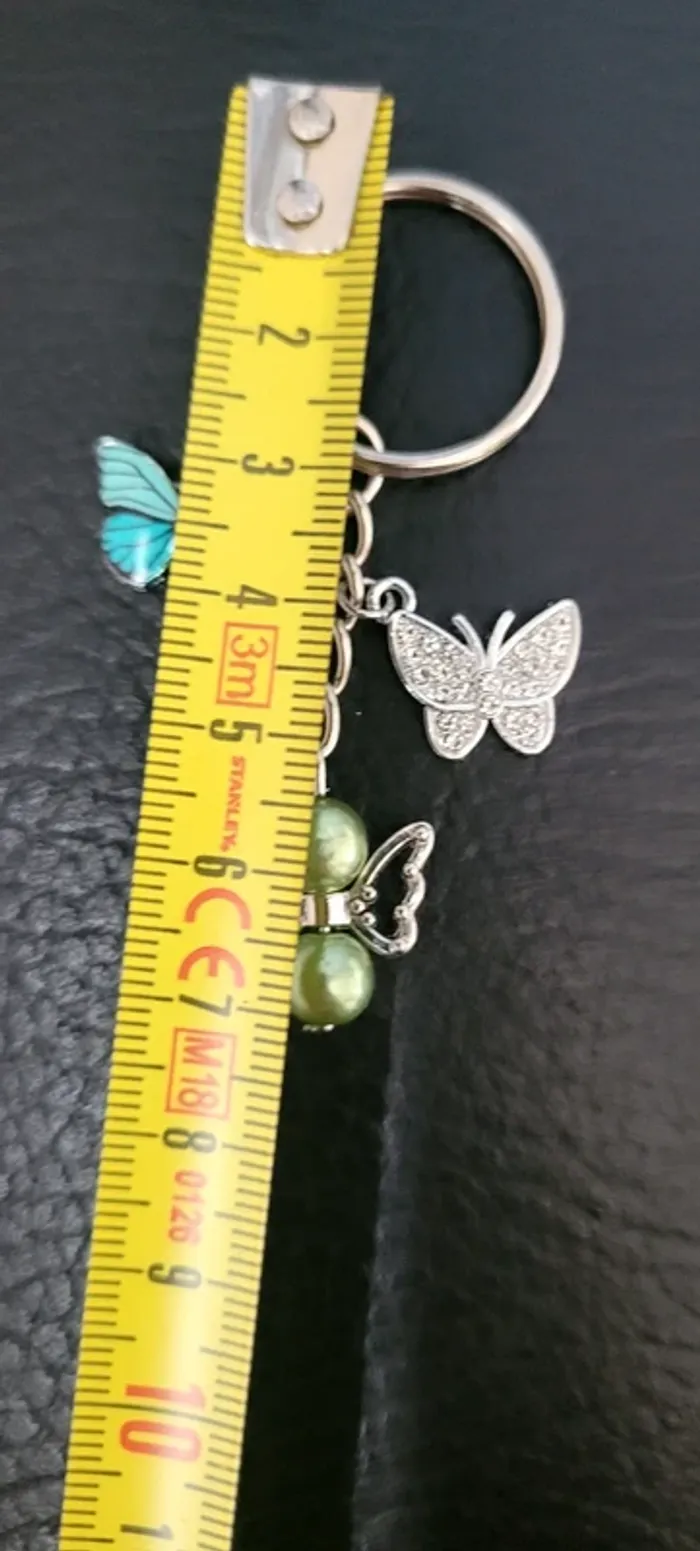 Porte-clés ange gardien et papillons - photo numéro 3