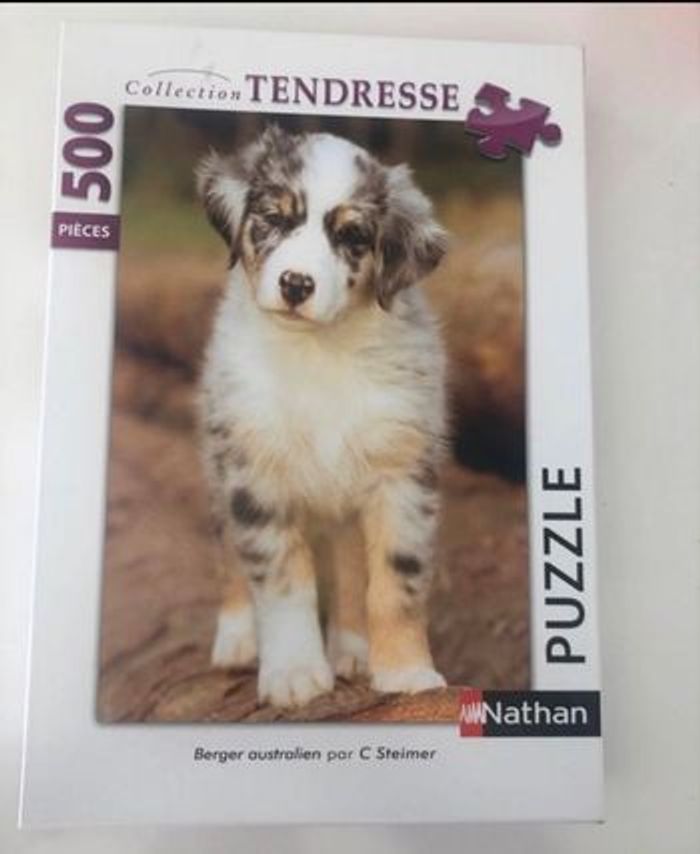 Puzzle tendresse chien 500 pièces neuf