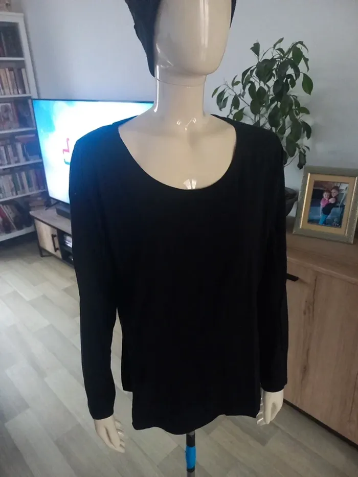 Tee-shirt noir femme XXXL - photo numéro 4
