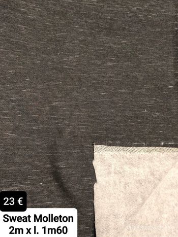 Sweat molleton gris/noir