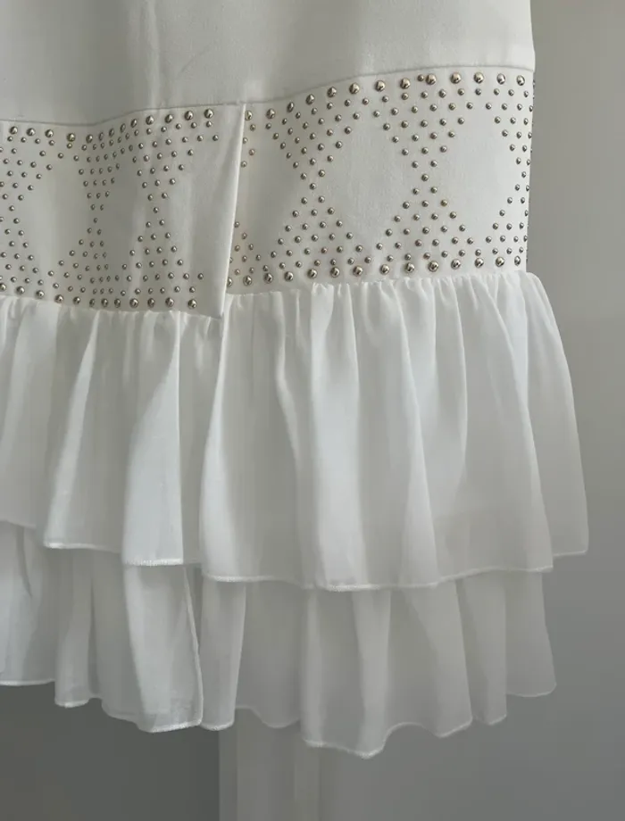 Robe blanche sans manches MD T38 tres bon état - photo numéro 4