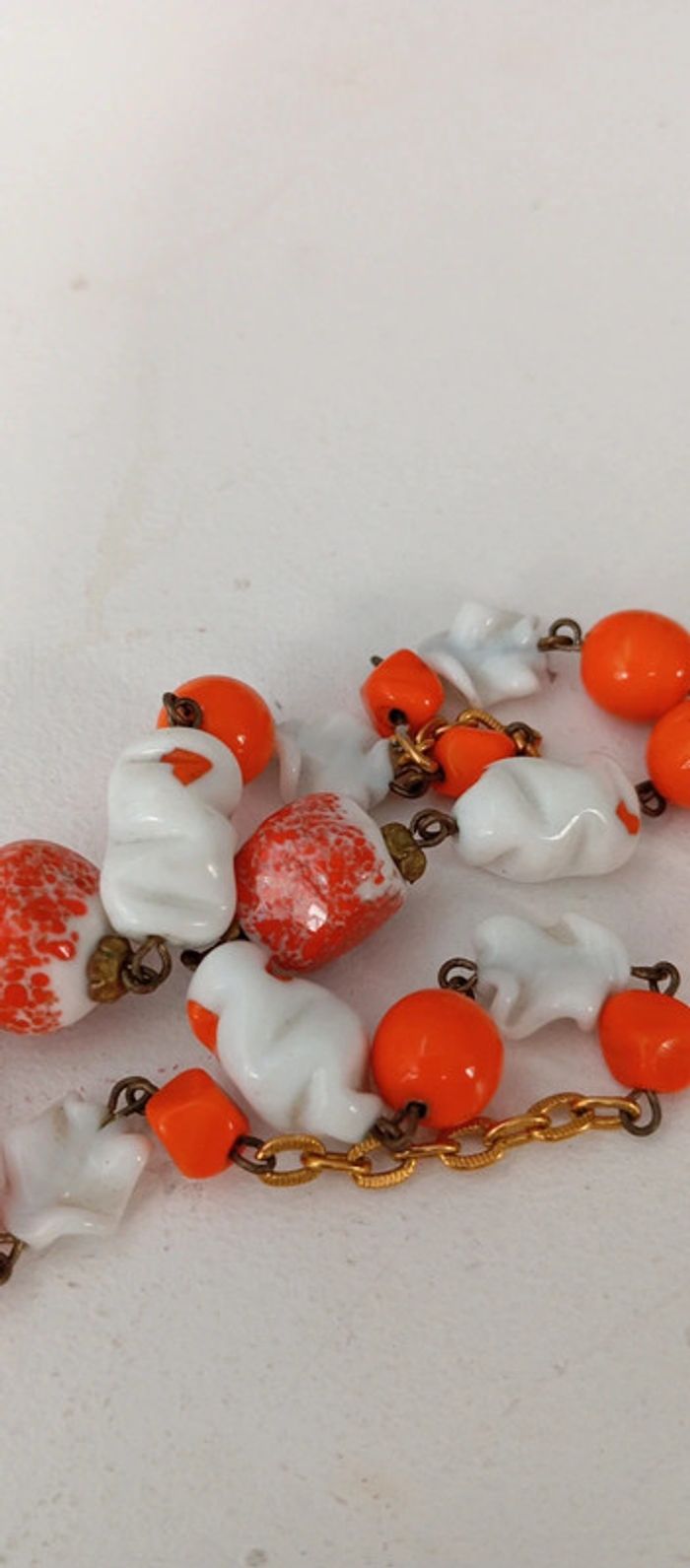 Collier orange vintage - photo numéro 6