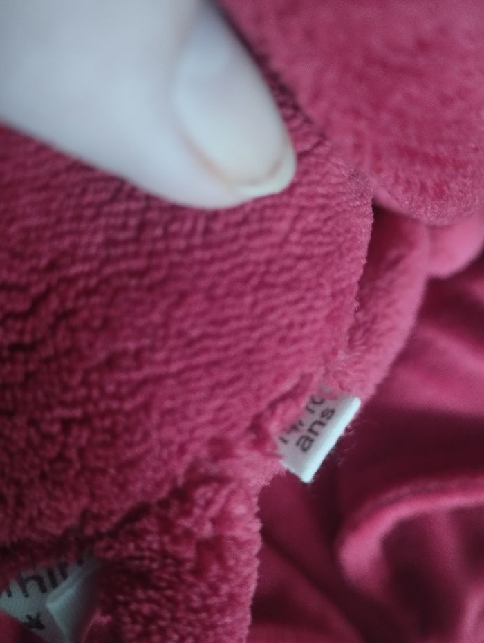 Peignoir robe de chambre rouge bordeau - photo numéro 4