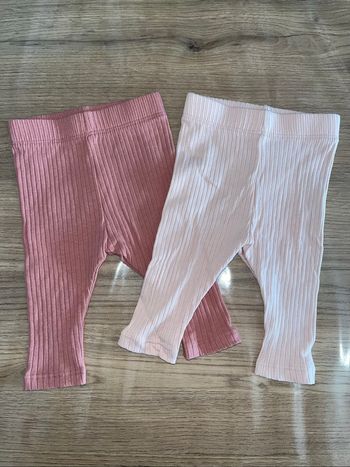 Lot de 2 leggins bébé 3 mois
