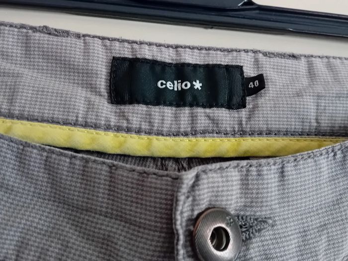 Short Cargo à carreaux Célio Taille 40 - photo numéro 3