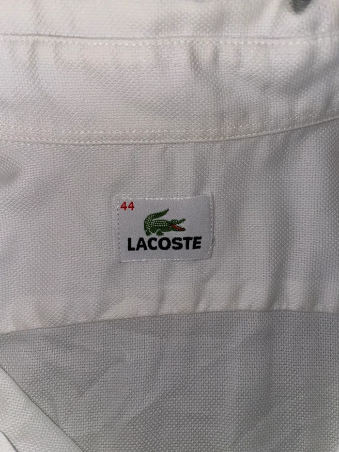 Chemise Lacoste blanche classique 👔 - photo numéro 4