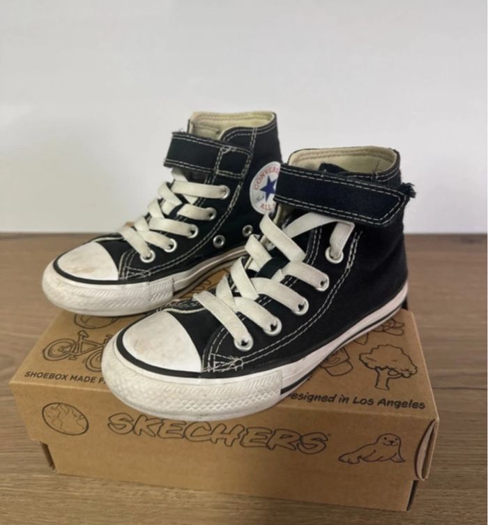 Converse enfant noir – Taille 27 - photo numéro 2
