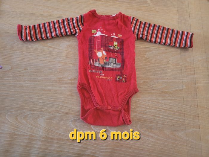 4 bodies mixte 6 mois peuvent être vendus séparément - photo numéro 2