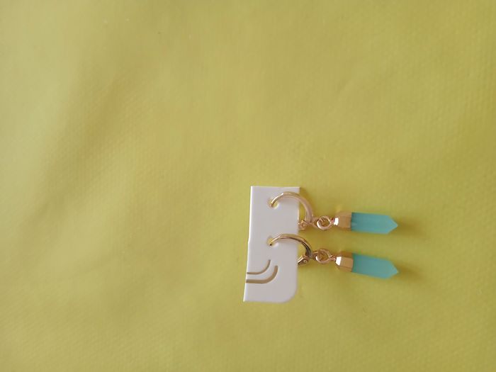 boucles d'oreilles turquoise