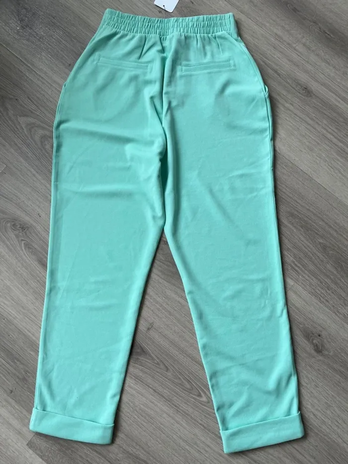 Pantalon terranova vert bleu turquoise taille XXS neuf - photo numéro 4