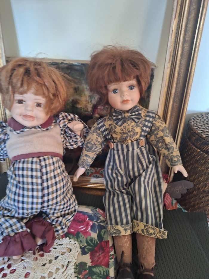 Lot de 2 poupées vintage de collection - photo numéro 3