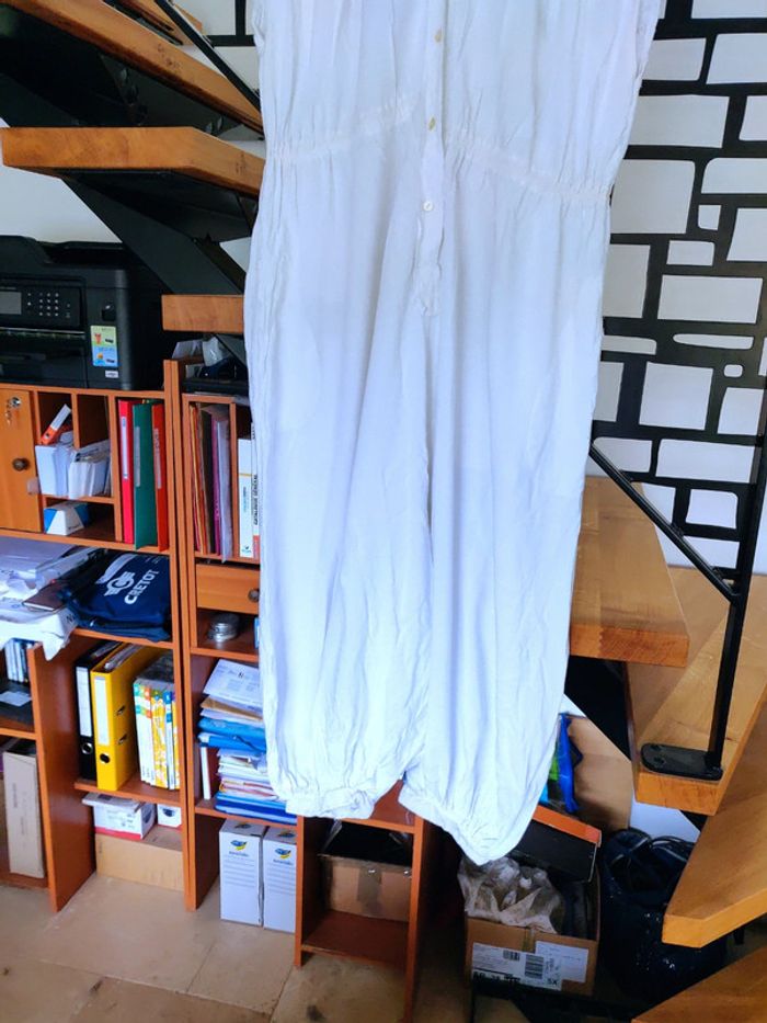 Combinaison blanche vintage années 1970