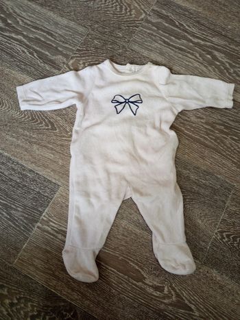Pyjama rose pale bout chou 1 mois