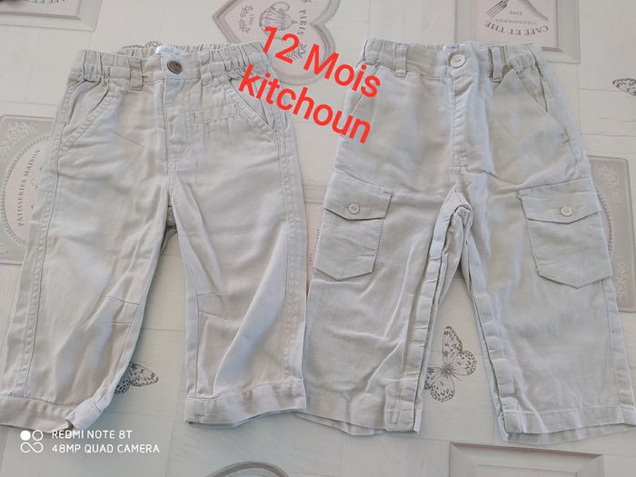 2 pantalons 12 mois Kitchoun