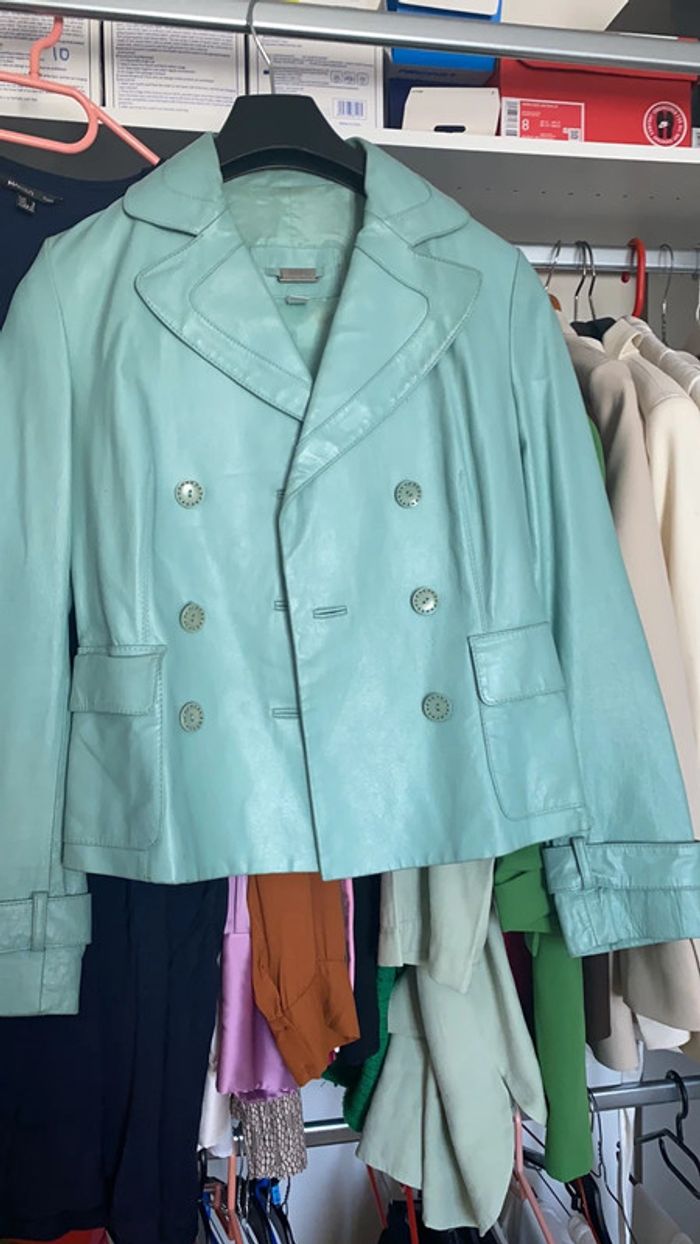 Veste en cuir de porc