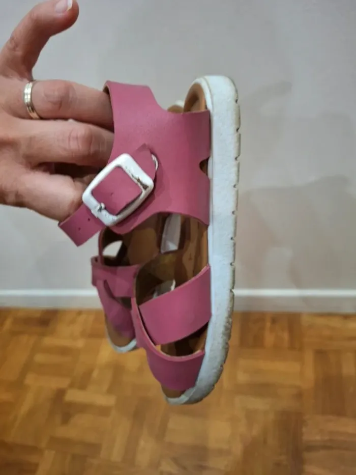 Sandales chaussures rose fille gemo taille 28 - photo numéro 8