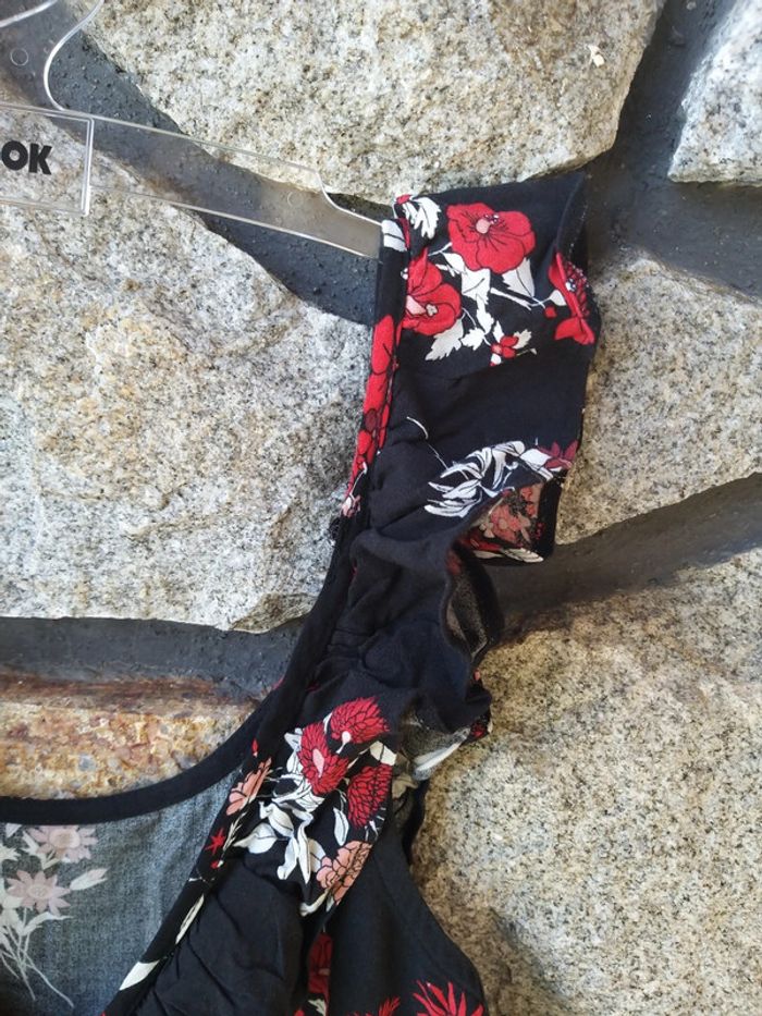 Combishort femme rouge et noire - photo numéro 3