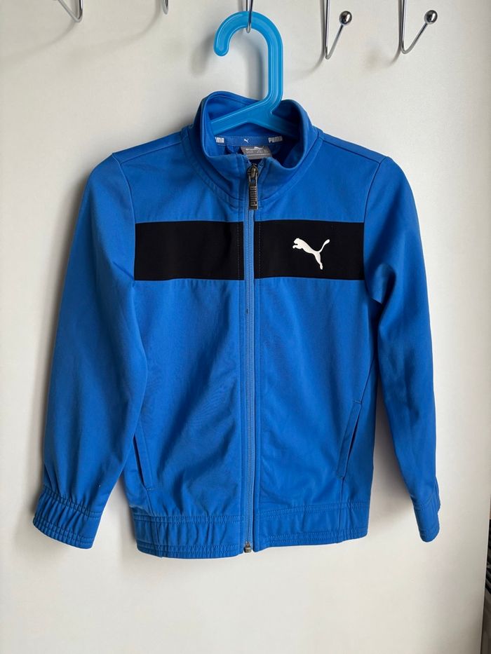 Veste puma bleu électrique chaude puma 3/4 ans garçon