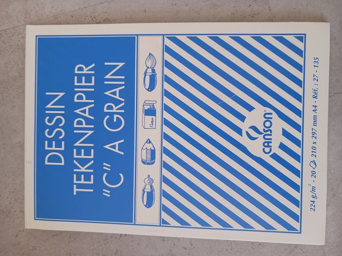 Feuilles à dessin C à grain 224g/m2 A4 Canson