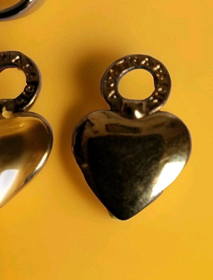 boucles d'oreilles Cœurs à adapter sur créoles marque Agatha - photo numéro 3