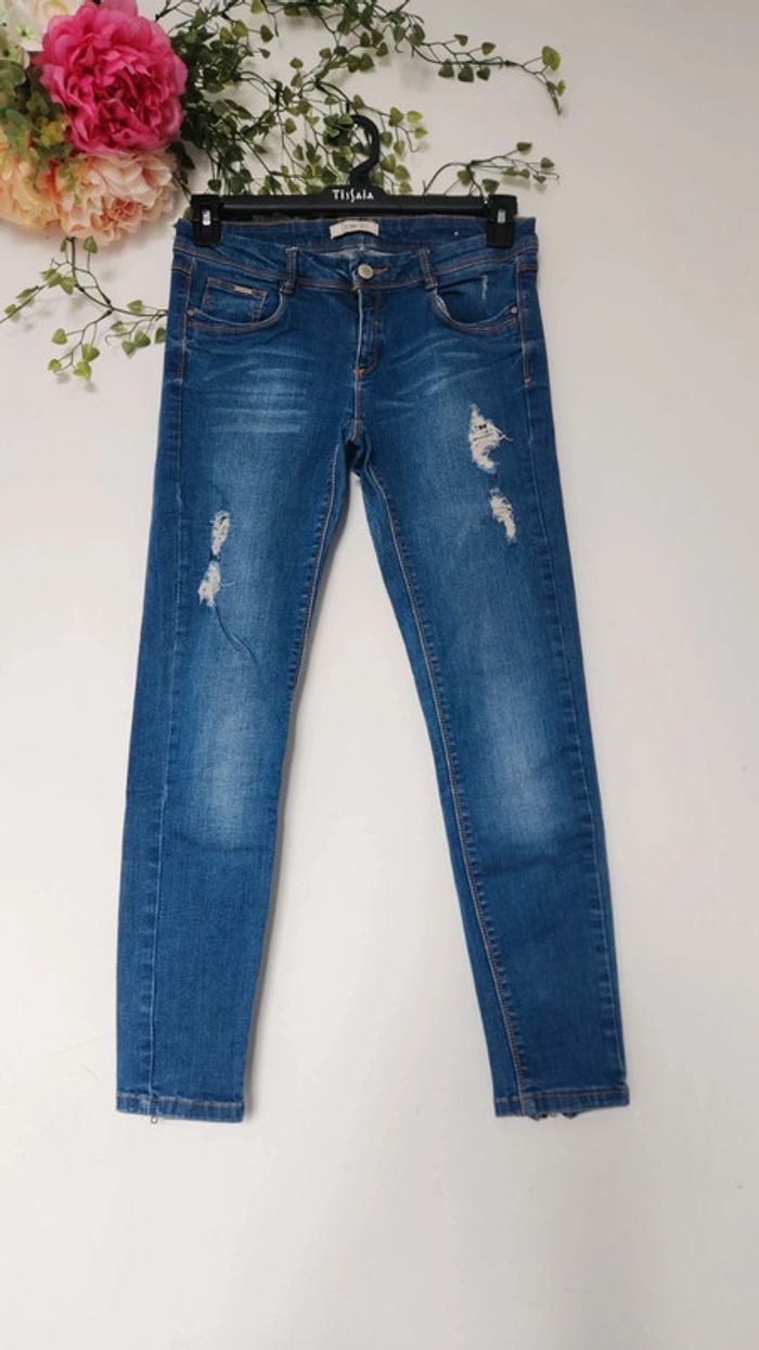 Jean slim effet usé 🎀 Taille M 🎀