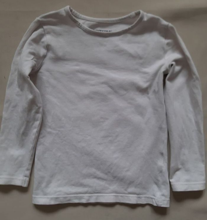 2 maillots de corps manches longues rose pâle et blanc fille - Orchestra - 3 ans - photo numéro 6