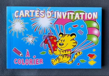 NEUF : Cartes d’invitations à colorier