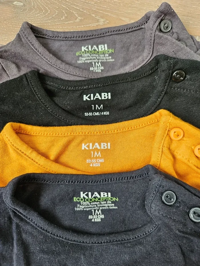 Lot 4 Tshirt manches longues 1 mois - photo numéro 10
