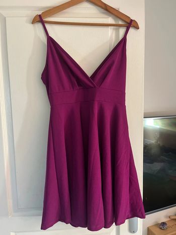 Robe patineuse fushia