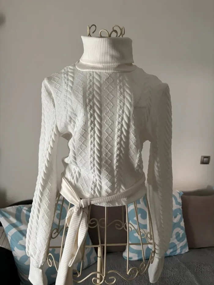Pull court dos nu Shein – XS - photo numéro 3