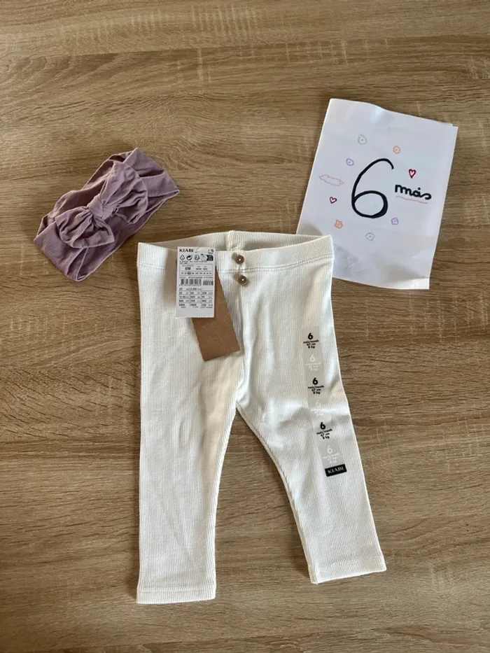 Pantalon Kiabi 6 mois et bandeau