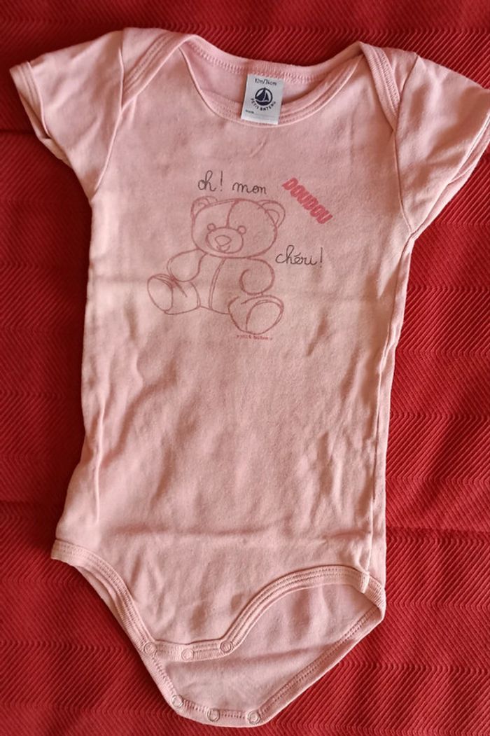 Lot 3 bodys petit bateau 12 mois - photo numéro 3