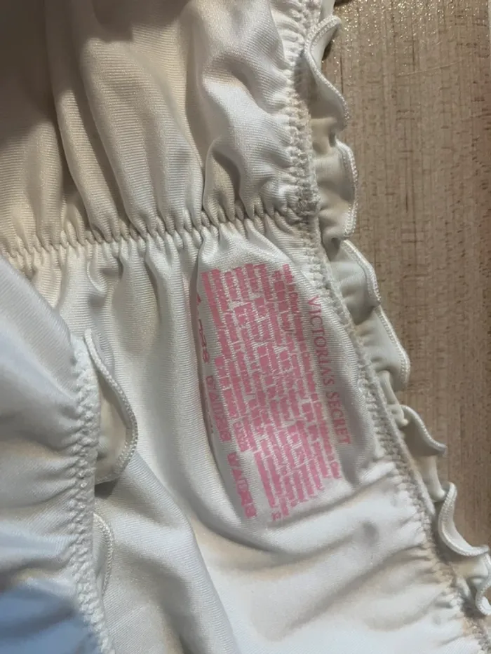 bas de bikini maillot de bain blanc victoria’s secret - photo numéro 2