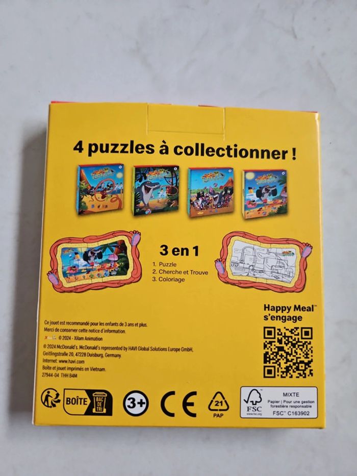 Puzzle Zig et sharko numéro 4 mac donalds Neuf U40 - photo numéro 4