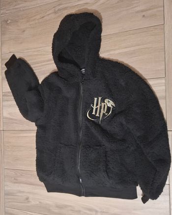 Veste mentaux polaire femme enfant adolescent Harry Potter hiver noir