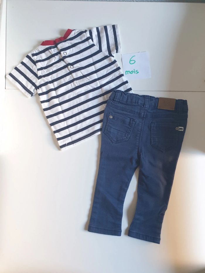 Ensemble jean slim et marinière - photo numéro 2