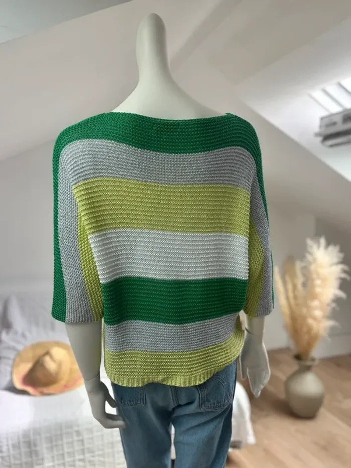 Pull ajouré grosse maille TU - photo numéro 2